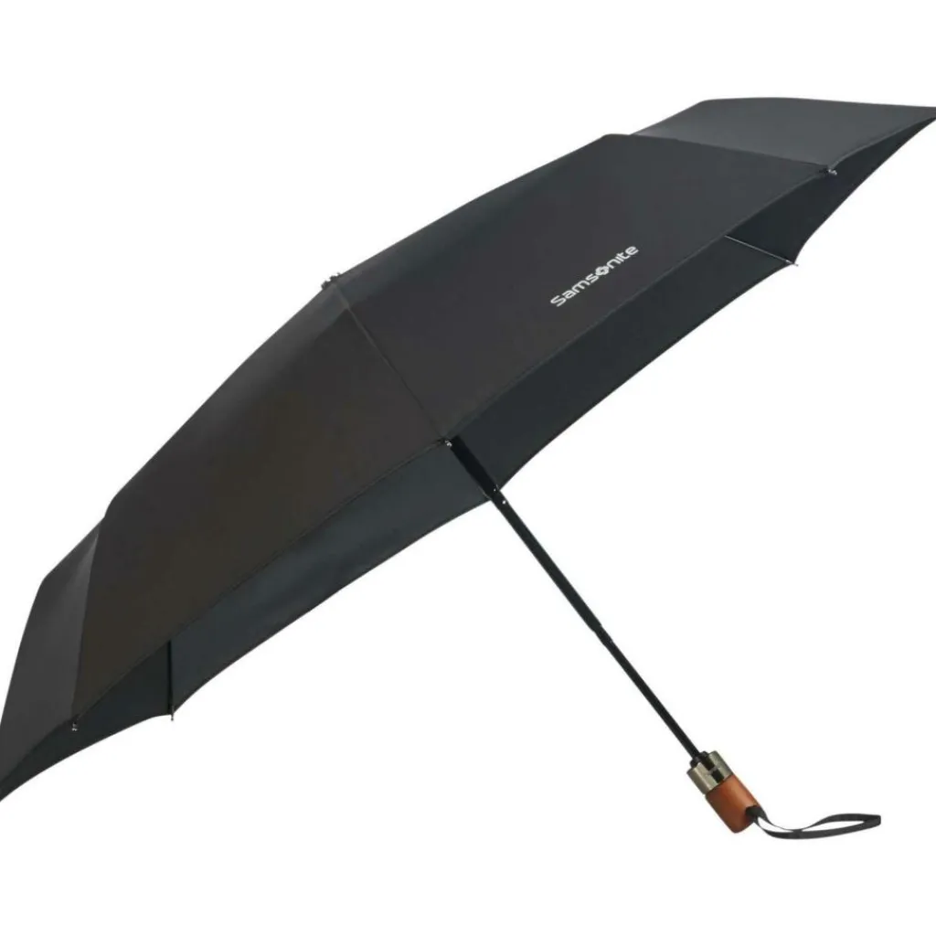 Samsonite Wood Classic S paraplu black< Paraplu's