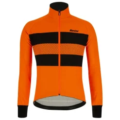Fietskleding-Santini Colore Bengal fietsjack heren orange fluo