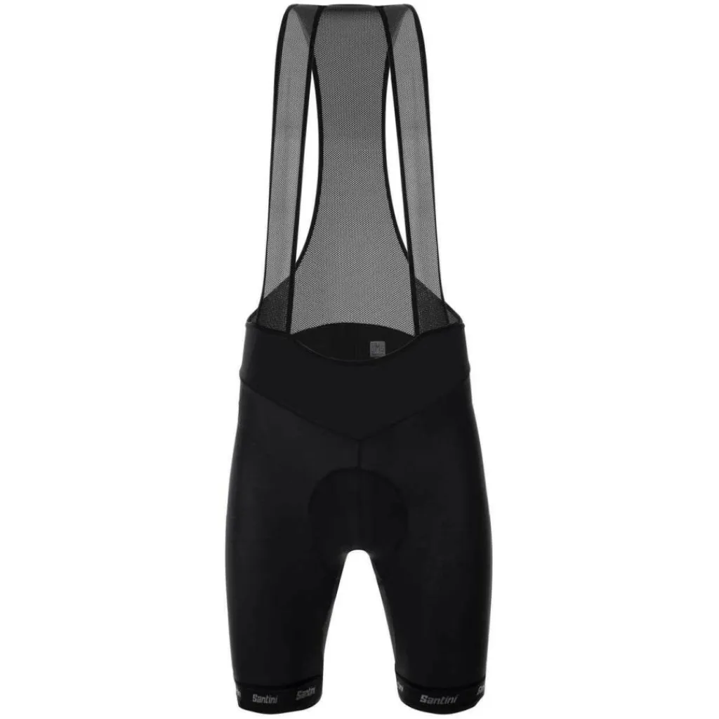 Santini Cubo Bib-shorts fietsbroek heren black< Fietskleding