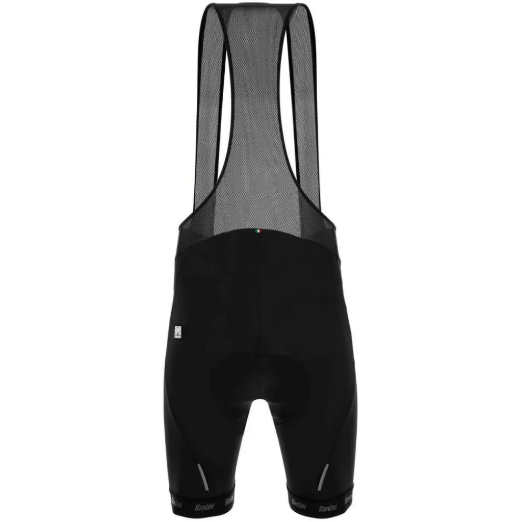 Santini Cubo Bib-shorts fietsbroek heren black< Fietskleding
