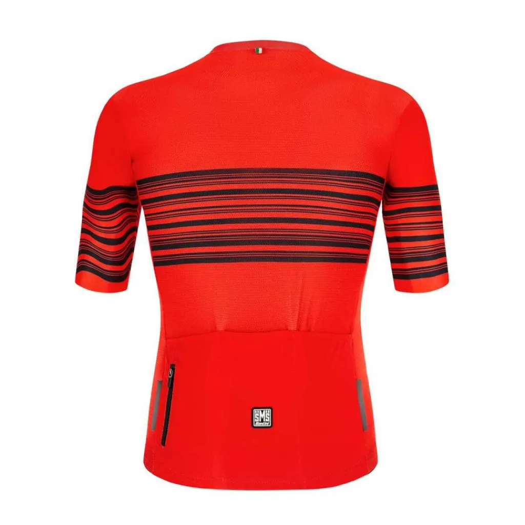 Fietskleding-Santini Tono Profilo fietsshirt heren red