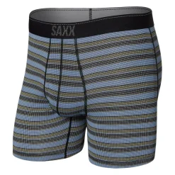 Sportondergoed-SAXX Quest QD mesh onderbroek heren solar stripe  twilight