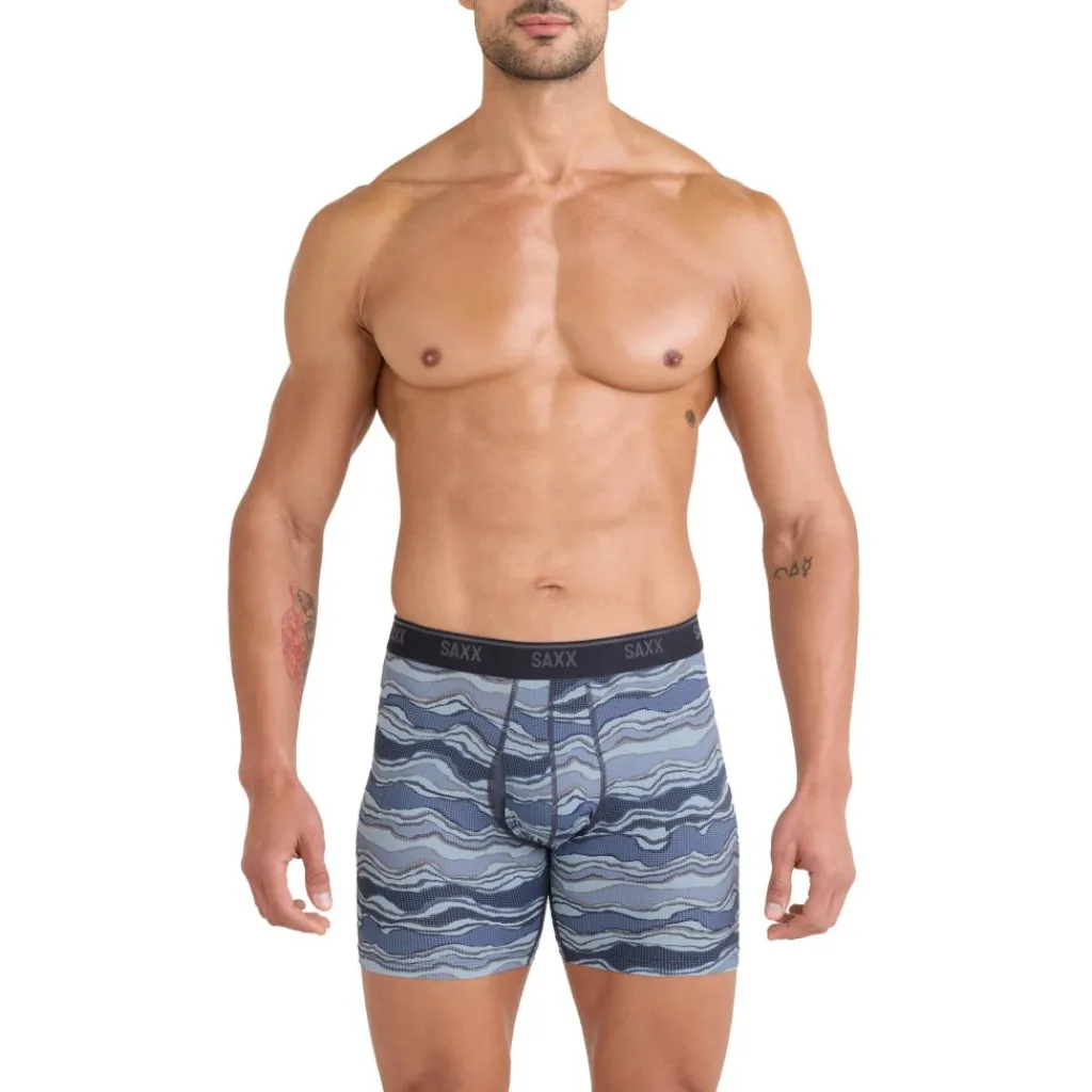 Sportondergoed-SAXX Quest Quick-Dry Mesh onderbroek heren lazy river-multi