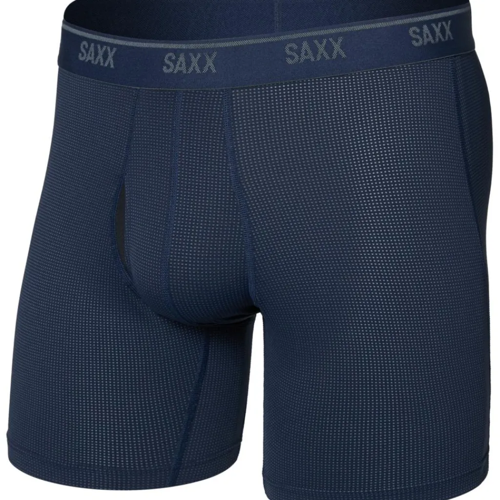 Sportondergoed-SAXX Quest Quick-Dry Mesh onderbroek heren maritime
