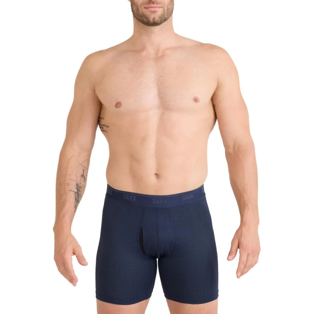 Sportondergoed-SAXX Quest Quick-Dry Mesh onderbroek heren maritime