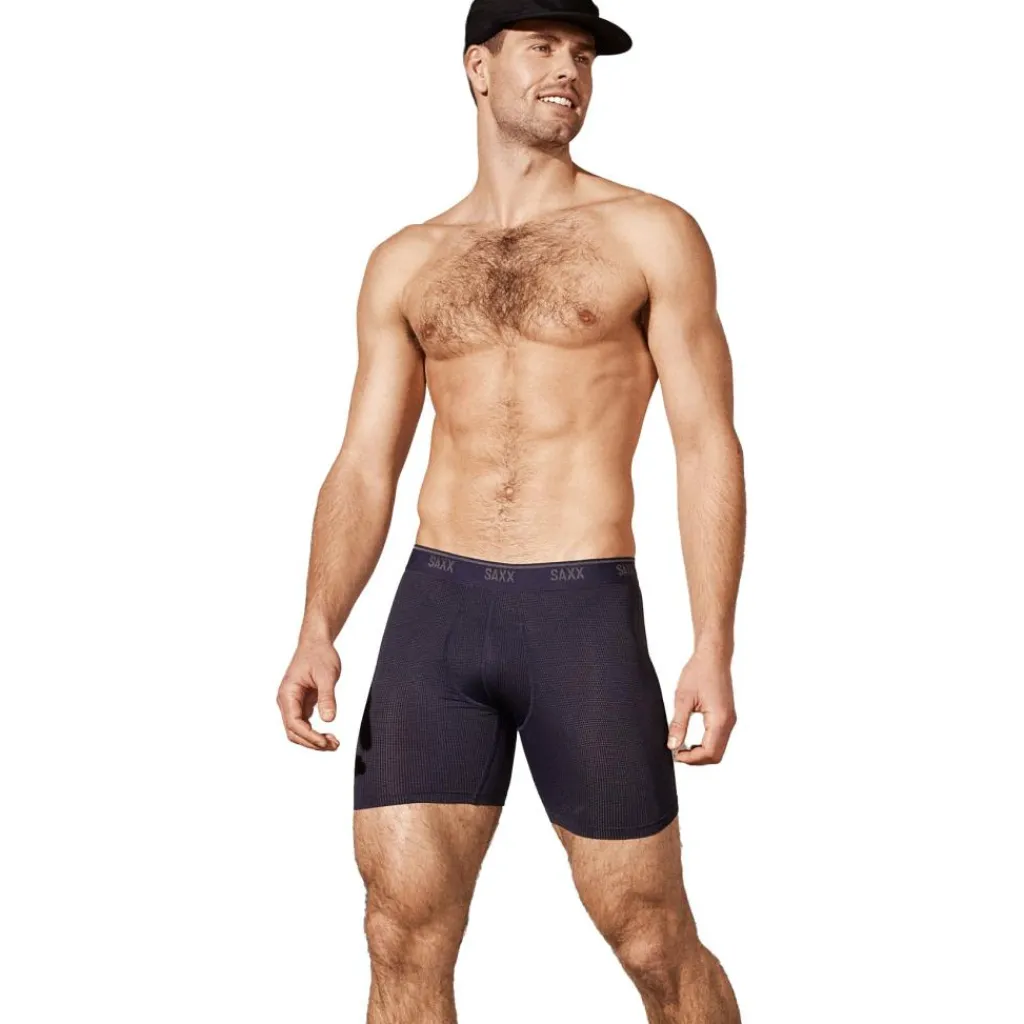 Sportondergoed-SAXX Quest Quick-Dry Mesh onderbroek heren maritime