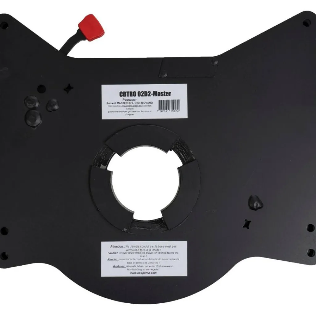 Scopema Renault Master Opel Movano Nissan Interstar draaiplateau bijrijder van 1998 tot 2009< Draaiplateaus