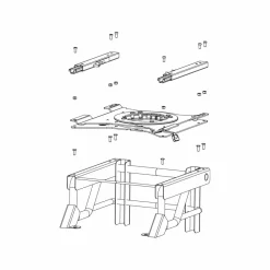 Scopema V3 Fiat Ducato Peugeot Boxer Citroën Jumper vanaf 2006 draaiplateau bijrijder< Draaiplateaus