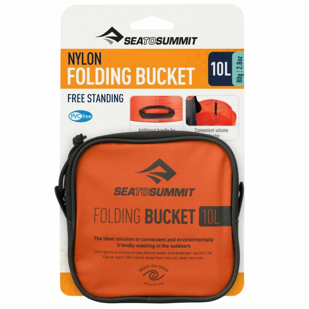 Sea To Summit Opvouwbare emmer 10 liter red< Emmers & Bakken