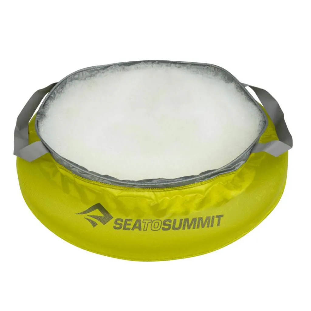 Sea To Summit Ultra-Sil opvouwbare afwasteil 10 liter lime grey< Emmers & Bakken