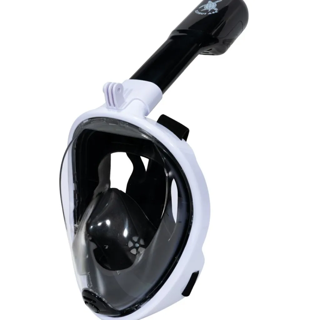 Zwemmen & Duiken-Sea Turtle snorkelmasker white black - S - M
