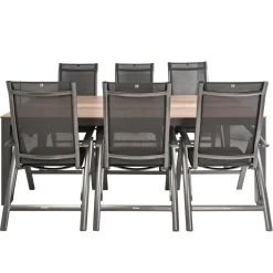 SENS-Line Elena Legato Curve 220 x 100 cm tuinset 7-delig< Tuinsets