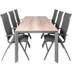 SENS-Line Elena Legato Curve 220 x 100 cm tuinset 7-delig< Tuinsets