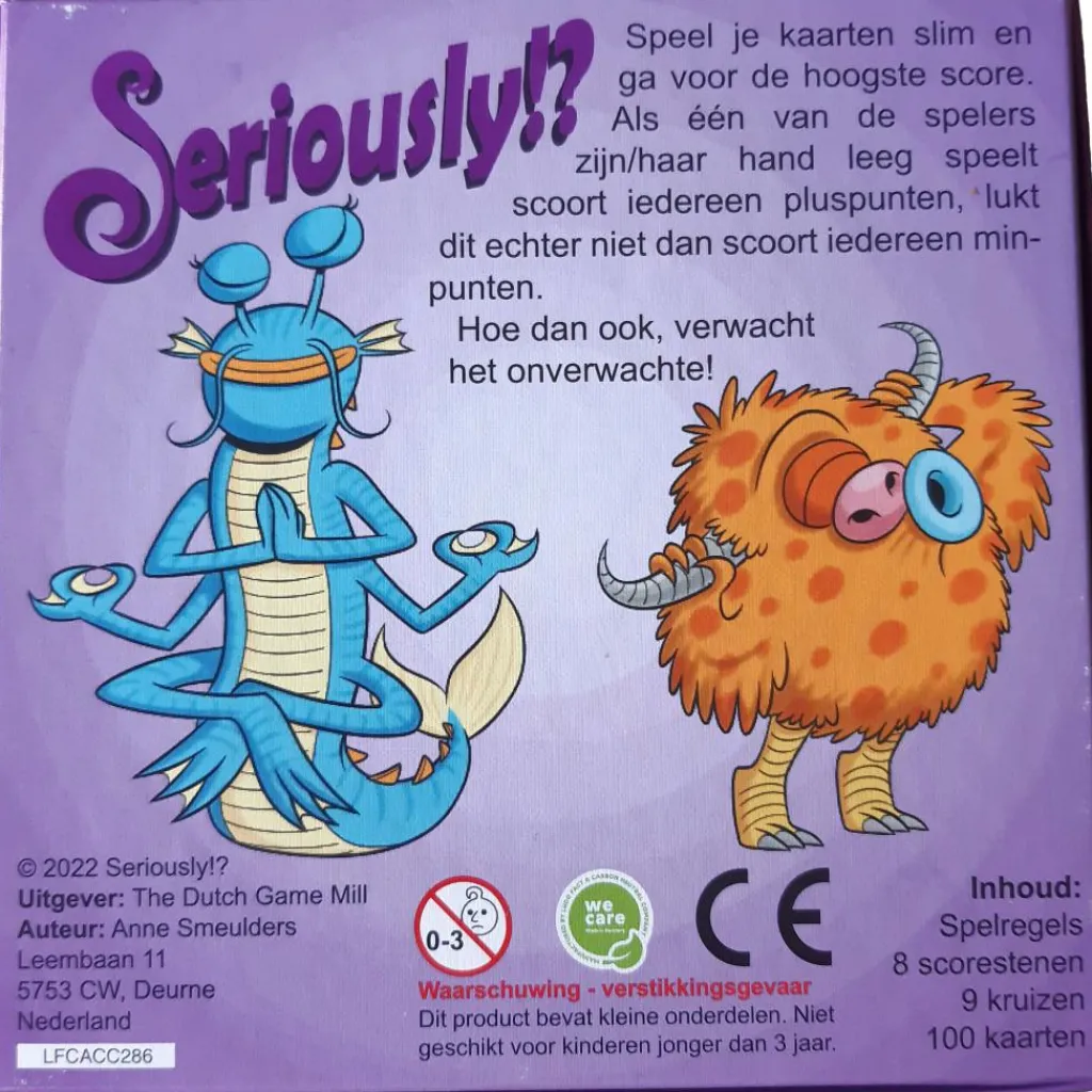 Seriously!? Familie bordspel< Buitenspelen & Spelletjes