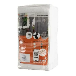 Shadow Comfort  Buitengordijnen 137 x 220 cm arctic white per 2  stuks< Zonwering