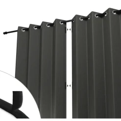 Shadow Comfort  Buitengordijnen 137 x 220 cm carbon black per 2  stuks< Zonwering