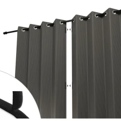 Zonwering-Shadow Comfort Buitengordijnen 137 x 220 cm desert storm per 2 stuks