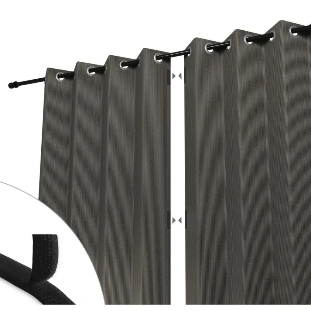 Zonwering-Shadow Comfort Buitengordijnen 137 x 220 cm desert storm per 2 stuks