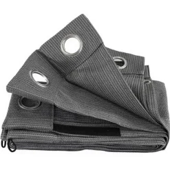 Zonwering-Shadow Comfort Buitengordijnen 137 x 220 cm cool grey per 2 stuks