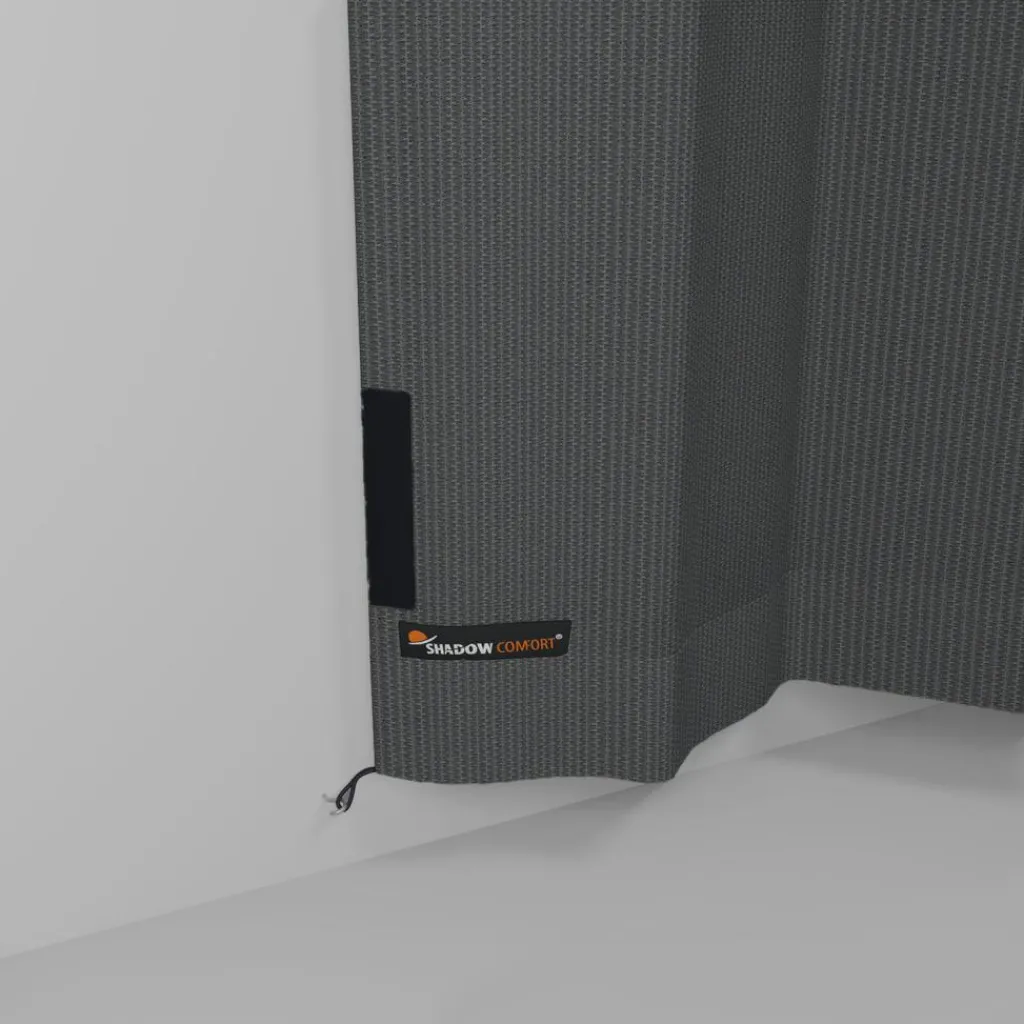 Zonwering-Shadow Comfort Buitengordijnen 137 x 220 cm cool grey per 2 stuks