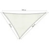 Zonwering-Shadow Comfort  Driehoek schaduwdoek 250 x 300 x 350 cm arctic  white