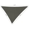 Shadow Comfort  Driehoek schaduwdoek 400 x 450 x 500 cm cool grey< Zonwering