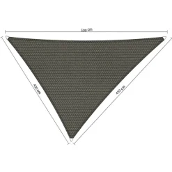 Shadow Comfort  Driehoek schaduwdoek 400 x 450 x 500 cm cool grey< Zonwering