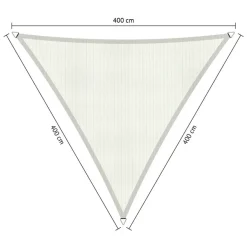 Zonwering-Shadow Comfort Driehoek schaduwdoek 400 x 400 x 400 cm arctic white