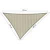 Shadow Comfort  Driehoek schaduwdoek 250 x 300 x 350 cm sahara  sand< Zonwering