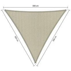 Zonwering-Shadow Comfort Driehoek schaduwdoek 300 x 300 x 300 cm sahara sand