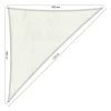 Shadow Comfort  Driehoek schaduwdoek 500 x 500 x 710 cm arctic  white< Zonwering