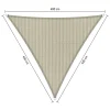 Zonwering-Shadow Comfort  Driehoek schaduwdoek 400 x 400 x 400 cm sahara  sand