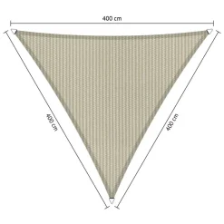 Zonwering-Shadow Comfort Driehoek schaduwdoek 400 x 400 x 400 cm sahara sand