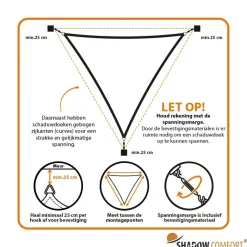Zonwering-Shadow Comfort  Driehoek schaduwdoek 400 x 400 x 400 cm sahara  sand