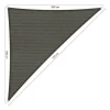 Shadow Comfort  Driehoek schaduwdoek 500 x 500 x 710 cm cool grey< Zonwering