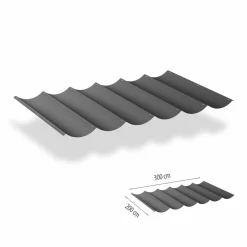 Zonwering-Shadow Comfort  Harmonica schaduwdoek 200 x 300 cm cool grey