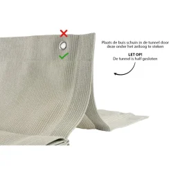 Zonwering-Shadow Comfort Harmonica schaduwdoek 200 x 300 cm sahara sand