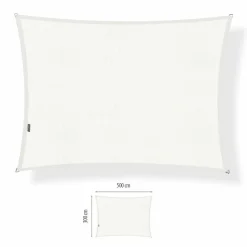 Zonwering-Shadow Comfort  Rechthoek schaduwdoek 300 x 500 cm arctic white
