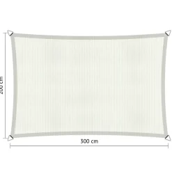 Shadow Comfort  Rechthoek schaduwdoek 200 x 300 cm arctic white< Zonwering