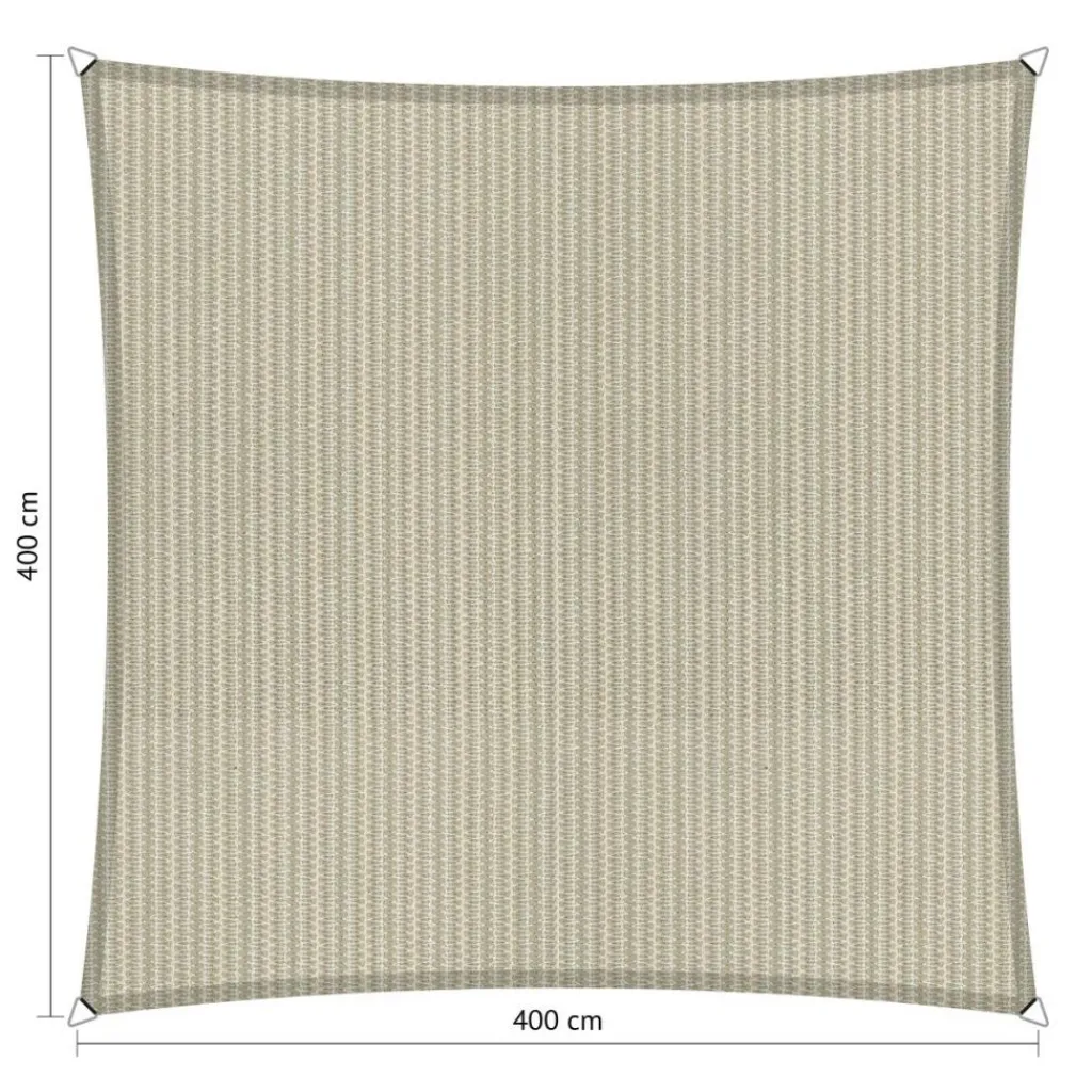 Shadow Comfort Vierkant schaduwdoek 400 x 400 cm sahara sand< Zonwering