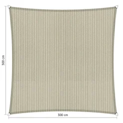 Zonwering-Shadow Comfort Vierkant schaduwdoek 300 x 300 cm sahara sand