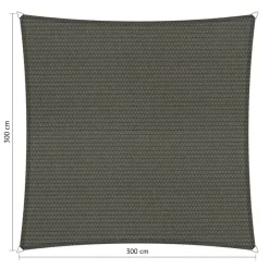 Shadow Comfort Vierkant schaduwdoek 300 x 300 cm cool grey< Zonwering