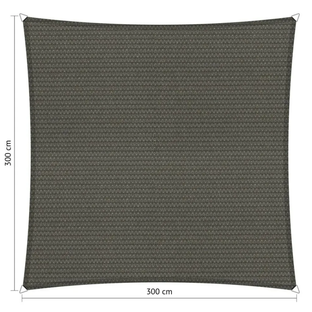 Shadow Comfort Vierkant schaduwdoek 300 x 300 cm cool grey< Zonwering
