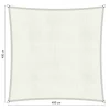 Zonwering-Shadow Comfort  Vierkant schaduwdoek 400 x 400 cm arctic white