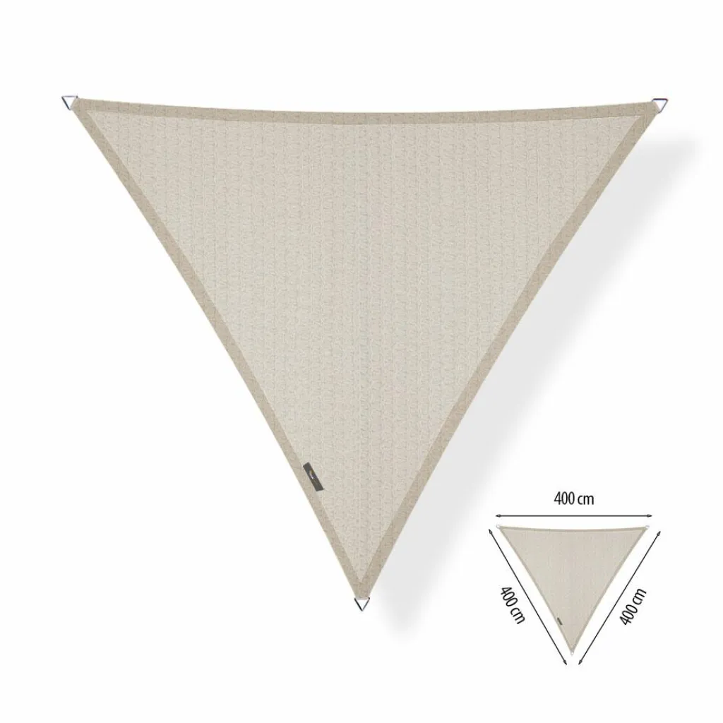 Shadow Comfort Waterdicht driehoek schaduwdoek 400 x 400 x 400 cm sand< Zonwering