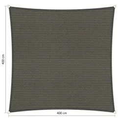 Shadow Comfort  Waterdicht vierkant schaduwdoek 400 x 400 cm grey< Zonwering