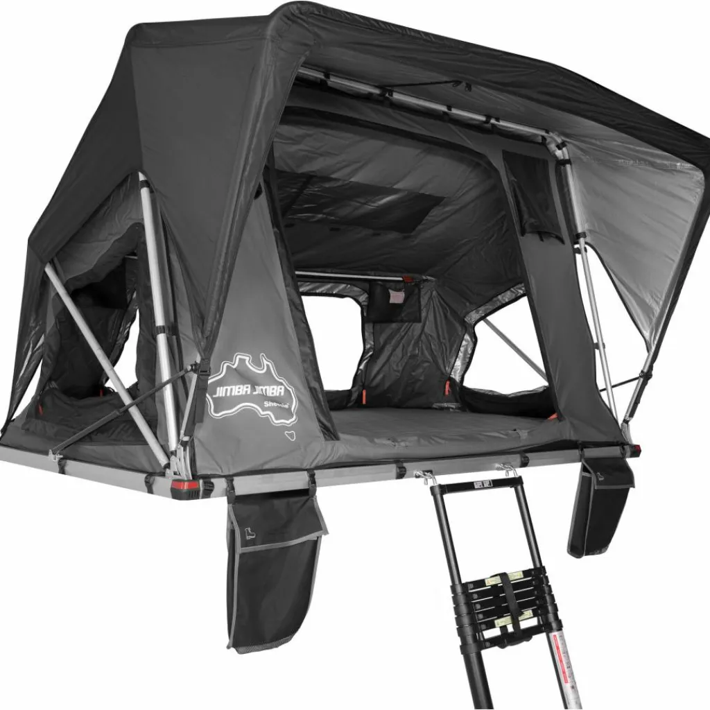 2-Persoons Tent|Tunneltenten-Sheepie Jimba Jimba Large daktent black grey