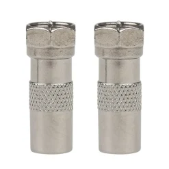 Camping Elektra-SHI Coax verloopstekker mannelijk naar F-wartel  aansluiting