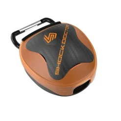Hockey Bescherming-Shock Doctor  Opbergbox gebitsbeschermer oranje