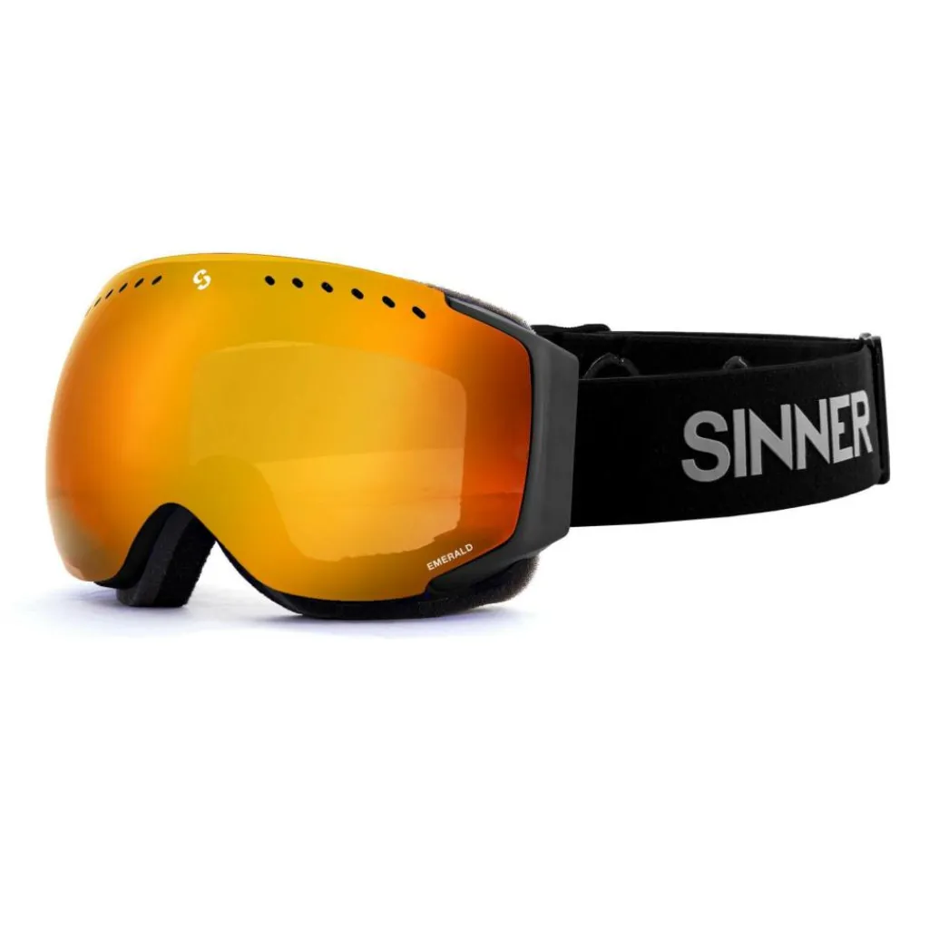 Sinner EMERALD skibril matte black< Skibrillen|Wintersport